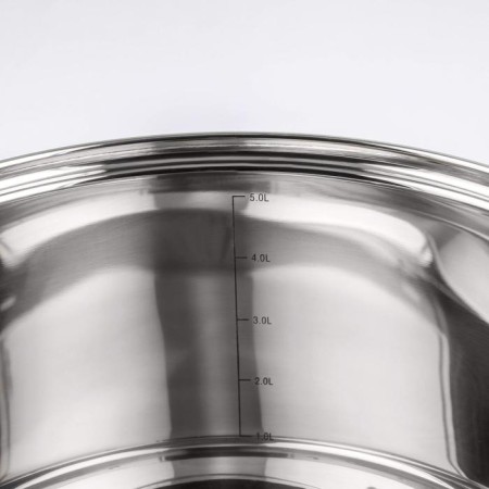 Elis pan, 5.5 l, d = 24 cm, glass cover, capsule bottom-2