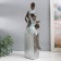 Polystone souvenir "Africa - mother and child" silver 11.5x12x41 cm