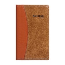 Note book A6, 72 sheets in the ruler, the cover is combined, brown