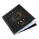 A notebook of 80 sheets in a cage on the crest of Meshu "Black Cat", a double cover, matte lamination, foil embossing