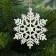 Christmas tree decoration "White Snowflake" (set 3 pcs) D-7 cm