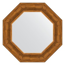 Mirror in the baguette frame, trained bronze 99 mm, 64x64 cm