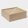 Organizer for storing linen of the Dolyan "Points", 4 cells, 29 × 29 × 10 cm, beige color