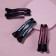 Set of hair clamps, 12 cm, 2 pcs, color mix/black