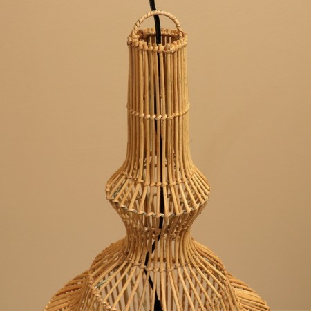 Ceiling Lamp from the rattan "Vahau", 1 × 120 W, E27, 35 × 35 × 90 cm-3