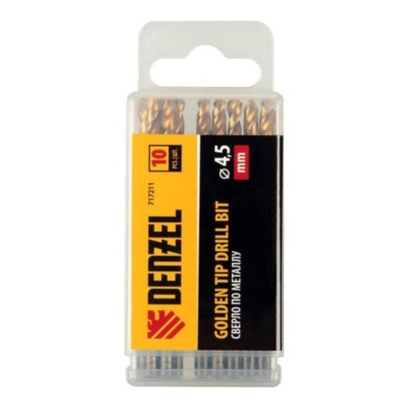 Denzel 717211, 4.5 mm, HSS-Tin, Golden Tip, 10 pcs.-4