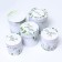 Set of round boxes 5 in 1 "Simple tenderness", 19.5 x 19.5 - 14 x 14 cm