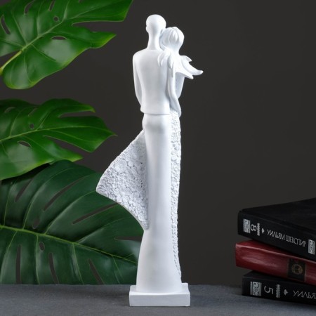 Figure "couple" White, 7x14x39cm-2