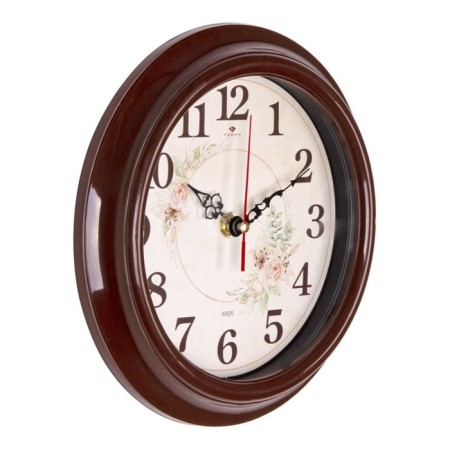 Watching clock, interior "roses", silent, d-21 cm-2