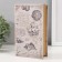 Safe-book wood to the leatherette "ship and sea shells" 21x13x5 cm