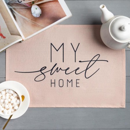 Napkin on the table of the shares My Sweet Home, 30x45 cm, polyester 100%