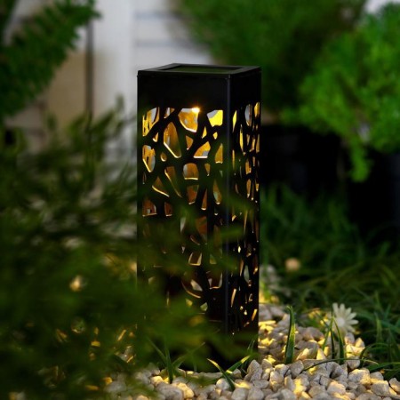 Garden lamp on the sunny battery "openwork", 6 × 29 × 6 cm, 1 LED, glow warm white