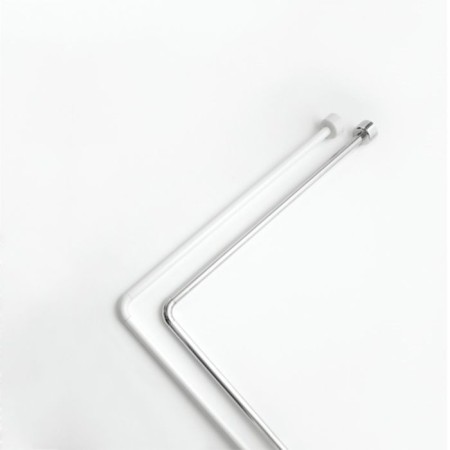 Corner bar for curtains in the bathroom Bacchetta, 80 x 170, chrome-3