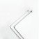 Corner bar for curtains in the bathroom Bacchetta, 80 x 170, chrome