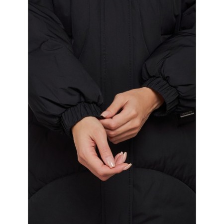 Coat insulated winter female, size 46, black color-11