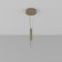 Universal fastening Technical C032C-03-Mg, 18x18x150 cm, color matte gold