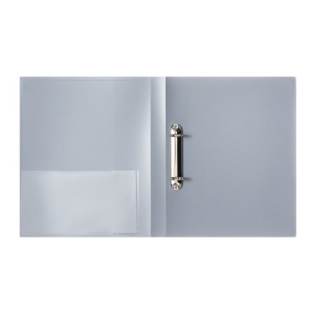 Folder on 2 rings A4, Calligrata, 27 mm, 700 μm, internal and end pocket, gray-8