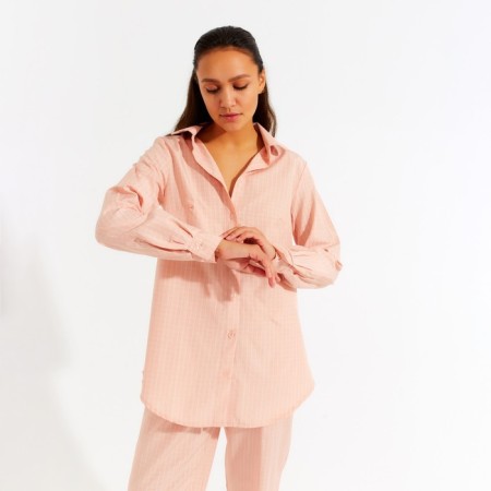 Women's shirt Minaku: Home Collection Persian color, river 44-1