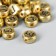 Beads for creativity plastic "Russian letters on gold" set 10 grams 0.7x0.7 cm