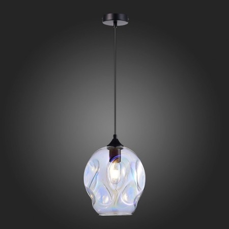 STL LUCE Sus. SL1188.413.01. Idesia. 1x60 W, E27, 23x23x29.6 cm, black color-2