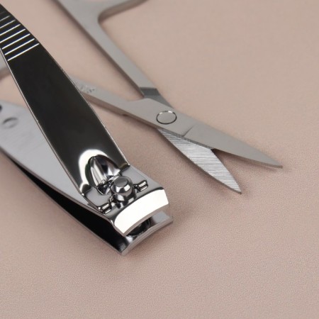 Manicure set, 5 items, in a case, black color-6