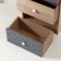 Casket Wood 3 Boxes "Geometry" Beige with black 10x17.2x26 cm