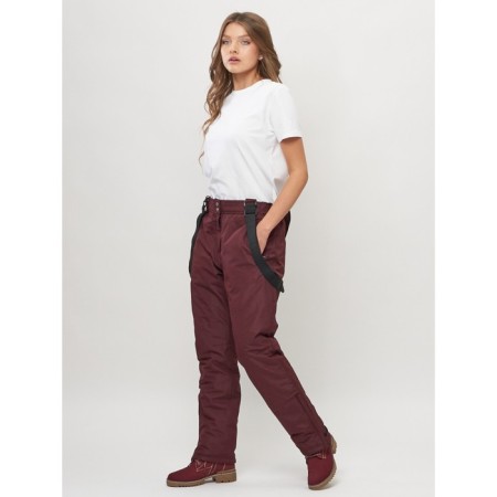 Semi -combinezone ski female, burgundy color, size 50-5