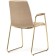 LANA Metal/velor, gold/beige 57x56x88 cm stool