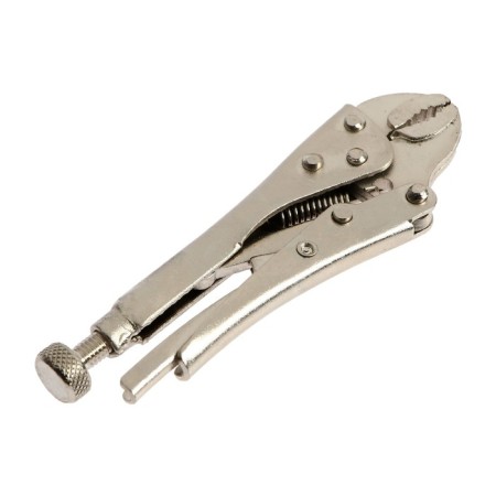 Manual tundra clamp, semicircular capture, with a latch, 105 mm-2