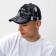 Men's cap "hieroglyph", black color, rr 58