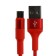 Hoco X26 cable, micro USB - USB, 2 A, 1 m, data transfer, nylon braid, red