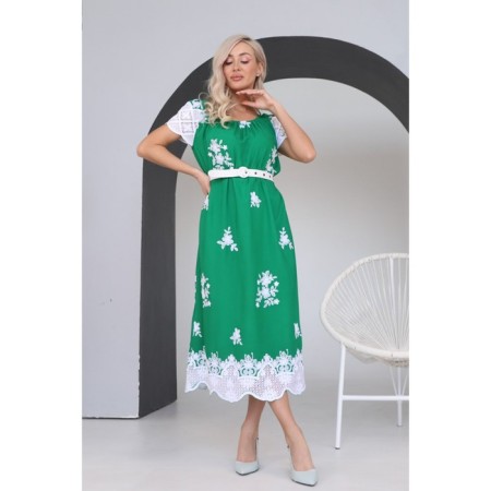 Women's dress, size 46, green color
