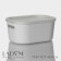 Storage container with lid LADOM "E LEC", 17.8 × 12.7 × 8.4 cm, white color