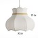 Obacound E27 White D.30 cm