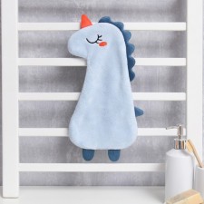 Blue color towel is blue, 40*19 cm, 100% p/e, 280g/m2 microfiber