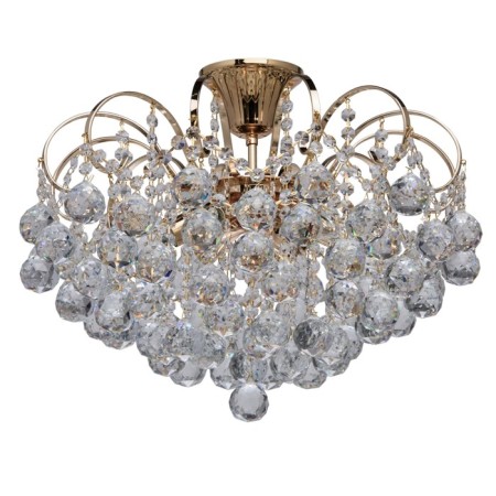 Pearl chandelier 6x60W E14 gold