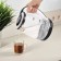 Electric kettle KitFort KT-6199, glass, 2 l, 1850-2200 watts, black and white