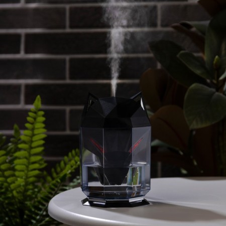 Air humidifier Luazon HM-12 "Wolf", ultrasonic, 650 ml, 2 W, submersible, USB, black