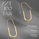 Earrings Metal "Pins" luck, color gold
