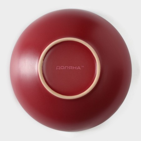 Miga ceramic shade "Vanilla", 700 ml, d = 18 cm, burgundy color-3