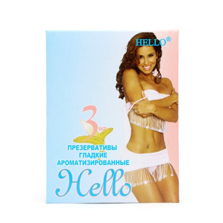 Hello condoms, mix, 3 pcs.-24