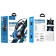Hoco W105 headphones, game, overheads, microphone, USB + 3.5 mm, 2 m, blue