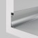 Aluminum profile plinth with backlight LED Strip Alm-5314-S-2M, 200x5.3x1.38 cm, silver color