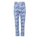 Female trousers with print, blue color, size 48