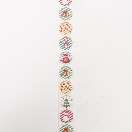 Stickers in the roll "Mary Christmas", 500 pcs, 2.5 x 2.5 cm-1