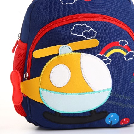 Baby backpack on lightning, blue color-2