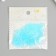 Glass glass 8/0 "matte translucent. Blue water" 10 g