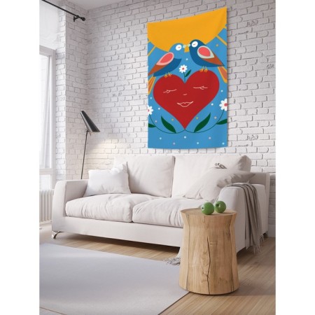 Decorative panel with photo printing "Spring", vertical, size 100x150 cm