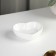 Ceramic shares “Heart”, 50 ml, 8 × 7.3 cm, white color