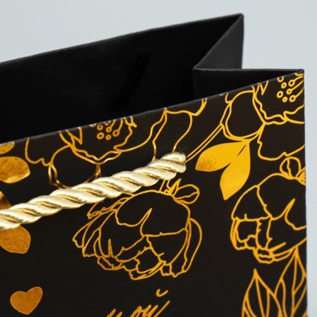 Gift package, packaging, “best”, black craft, 15 x 12 x 5.5 cm-4